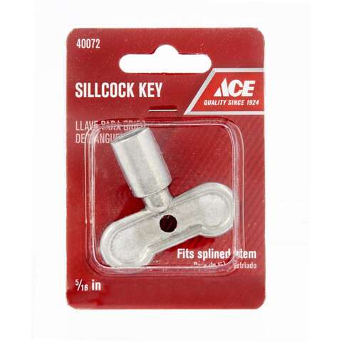 Ace Aluminum Brushed MPT Sillcock Key 1 pc