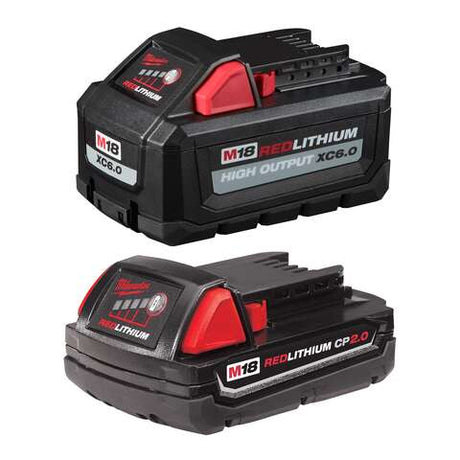 Milwaukee M18 REDLITHIUM 6 Ah Lithium-Ion High Output Battery Kit 2 pc