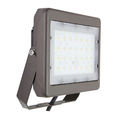 MaxLite Photocell Hardwired LED Bronze Slim Flood Light