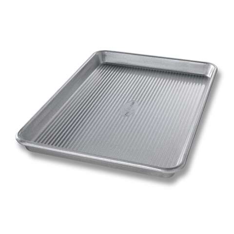 USA Pan 9-3/4 in. W X 14-3/4 in. L Jelly Roll Pan Silver