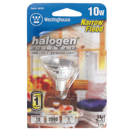 Westinghouse 10 W MR11 Floodlight Halogen Bulb 78 lm White 1 pk