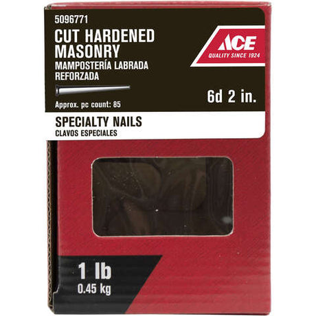 Ace 6D 2 in. Masonry Bright Steel Nail Flat Head 1 lb