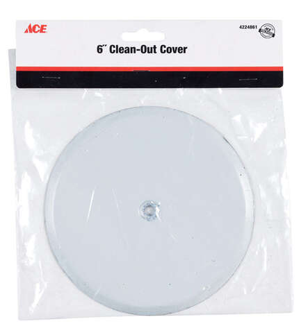 Ace Cleanout Wall Cover Universal 6 in. D White Stainless Steel 1 pc