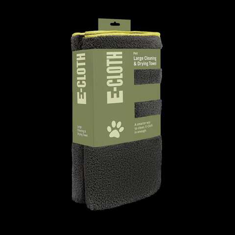 E-Cloth Brown All Pets Absorbent Towel 1 pk, Pack of 6