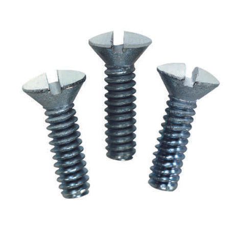 Leviton White Metal Wall Plate Screws 20 pk