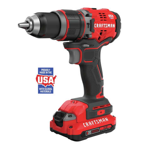 Craftsman V20 1/2 in. Brushless Cordless Hammer Drill Kit (Battery & Charger)