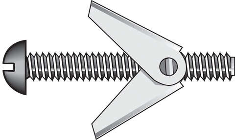 Hillman Fas-N- Tite 1/4 in. D X 4 in. L Round Steel Toggle Bolt 50 pk