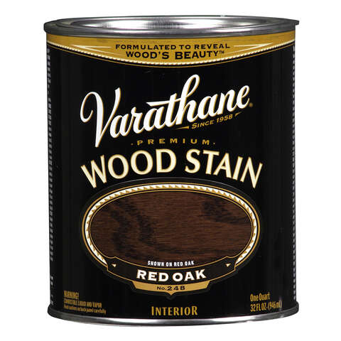 Varathane Semi-Transparent Red Oak Oil-Based Urethane Modified Alkyd Wood Stain 1 qt