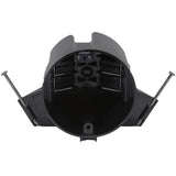 Cantex EZ Box New Work 18 cu in Round Polycarbonate Ceiling Box Black