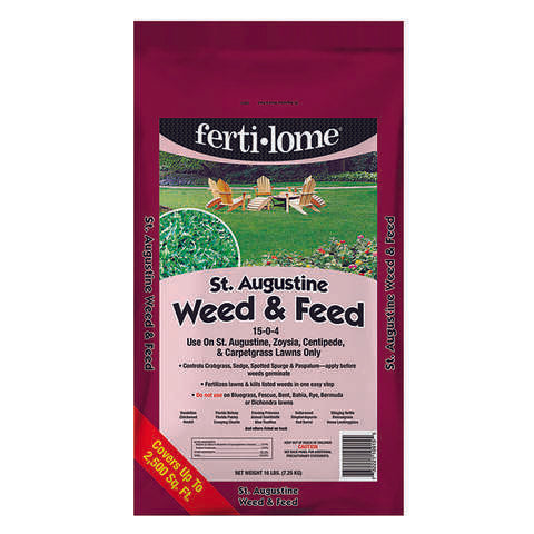 Ferti-lome Weed & Feed Lawn Fertilizer For St. Augustine Grass 2500 sq ft