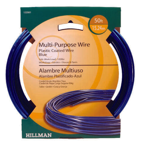 Hillman 0.150 - 0.160 in. D X 50 ft. L Plastic 18 Ga. Wire