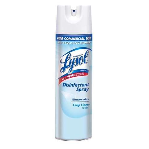 Lysol Crisp Linen Scent Disinfectant Spray 19 oz 1 pk, Pack of 12