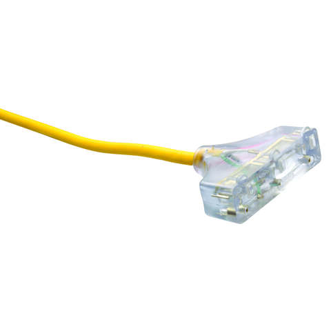 Southwire Outdoor 50 ft. L Yellow Tri-Source Extension Cord 12/3 SJEOOW