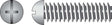 HILLMAN No. 8-32 X 3/4 in. L Combination Round Head Zinc-Plated Steel Machine Screws 100 pk