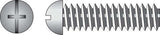 HILLMAN No. 8-32 X 3/4 in. L Combination Round Head Zinc-Plated Steel Machine Screws 100 pk