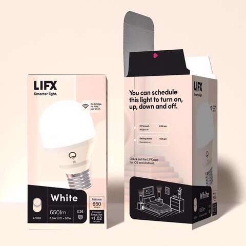 LIFX Smart Home A19 E26 (Medium) Smart-Enabled LED Bulb White 50 Watt Equivalence 1 pk