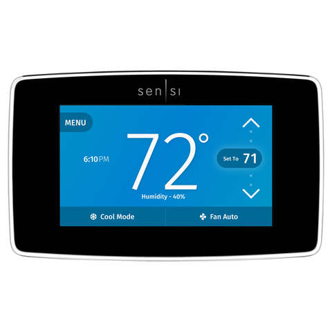 Sensi Built In WiFi Heating and Cooling Touch Screen Smart-Enabled Thermostat