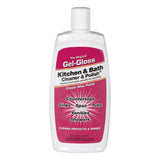 Gel-Gloss No Scent Kitchen and Bathroom Cleaner Liquid 16 fl. oz., Pack of 12