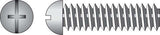 HILLMAN No. 8-32 X 1/4 in. L Combination Round Head Zinc-Plated Steel Machine Screws 100 pk