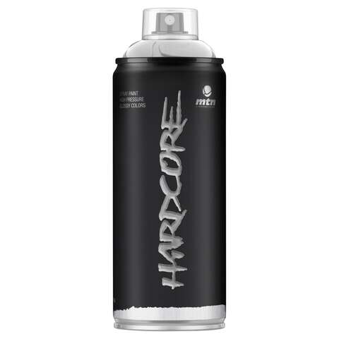 Montana Hardcore Metallic Silver Chrome Spray Paint 400 ml, Pack of 6