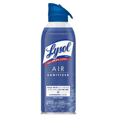 Lysol White Linen Scent Air Sanitizer 10 oz 1 pk, Pack of 6