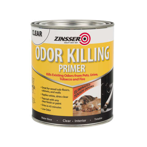 Zinsser Clear Water-Based Acrylic Odor Killing Primer 1 qt