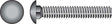 HILLMAN 5/16 in. X 2-1/2 in. L Hot Dipped Galvanized Steel Carriage Bolt 100 pk
