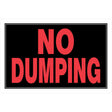 HILLMAN English Black Caution Sign 8 in. H X 12 in. W, Pack of 6