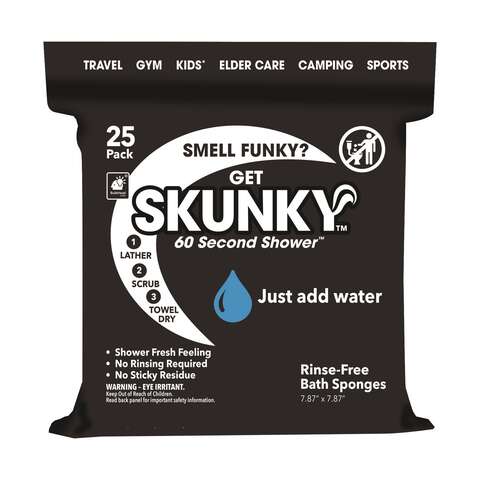 Bulbhead Skunky Rinse Free Bath Sponges 25 pk