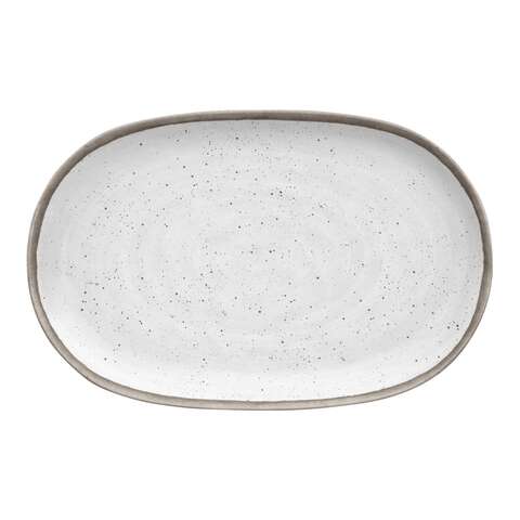 TarHong Gray/White Melamine Kiln Platter 1 each