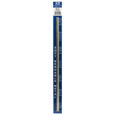 K&S 1/8 in. D X 12 in. L Round Brass Tube 2 pk