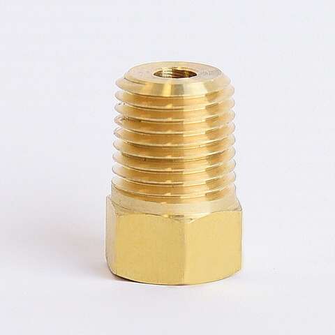 ATC 1/4 in. Flare X 1/4 in. D MPT Brass Inverted Flare Adapter, Pack of 5