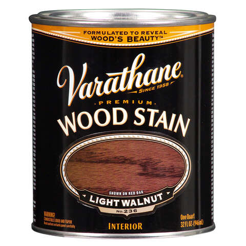 Varathane Semi-Transparent Light Walnut Oil-Based Urethane Modified Alkyd Wood Stain 1 qt