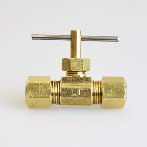 ATC 1/4 in. 1/4 in. Brass Needle Valve, Pack of 5