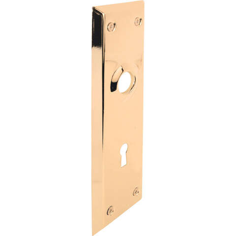 Prime-Line Bright Brass Door Escutcheon Plates Left Handed