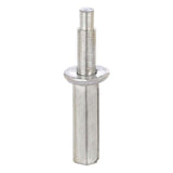 Barton Kramer 7/16 in. D X 2-9/16 in. L Mill Silver Steel Bi-fold Door Pivot 2 pk