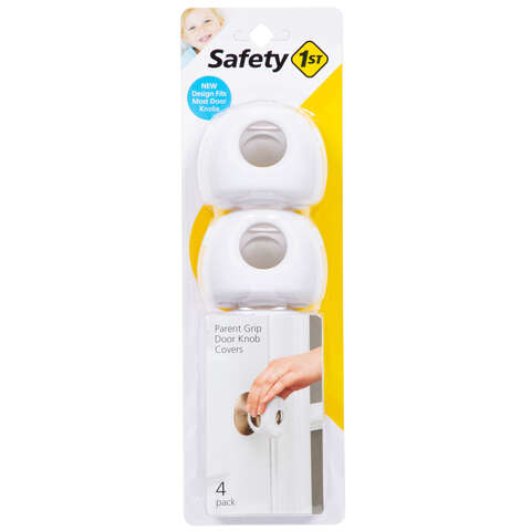 Safety 1st White Plastic Door Knob Covers 4 pk, Pack of 6