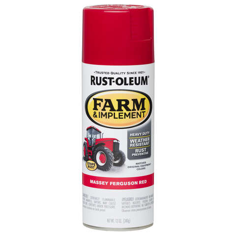 Rust-Oleum Specialty Indoor and Outdoor Gloss Massey Ferguson Red Farm & Implement 12 oz, Pack of 6