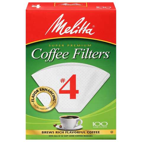 Melitta 12 cups White Cone Coffee Filter 100 pk