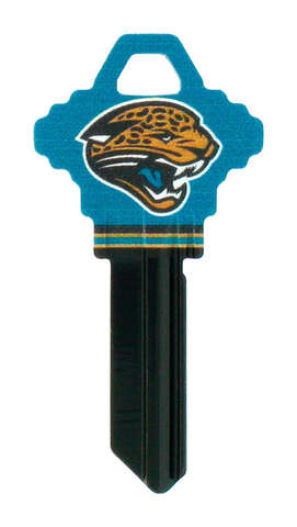 HILLMAN NFL Jacksonville Jaguars House/Office Key Blank 68 SC1 Single For Schlage Locks, Pack of 6