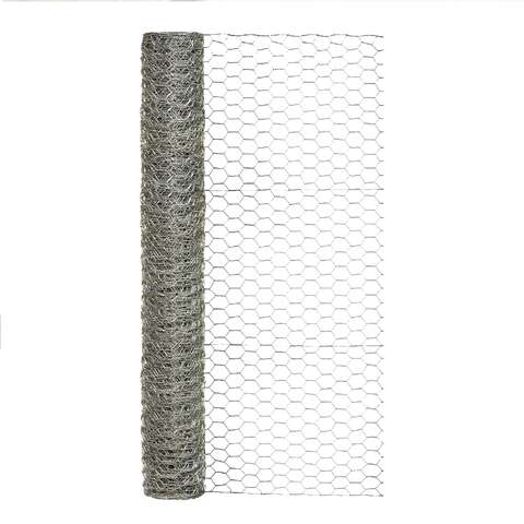 Garden Craft 36 in. H X 25 ft. L Galvanized Steel Poultry Netting 1 in.