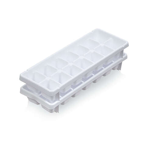 Arrow Home Products Eezy Out White Plastic Ice Cube Tray, Pack of 12