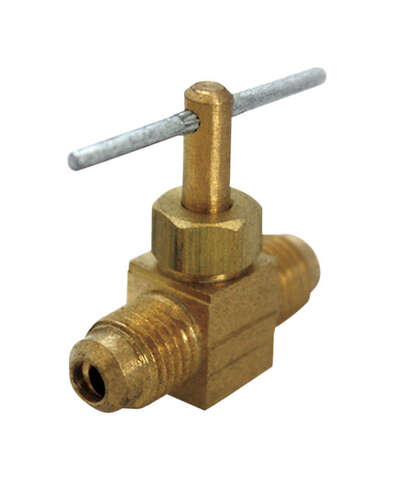 JMF Company 1/4 in. 1/4 in. Brass Needle Valve, Pack of 5