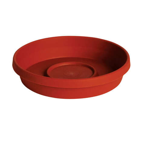 Bloem 2.5 in. H X 13 in. W X 13 in. D X 13 in. D Plastic Traditional Tray Terra Cotta