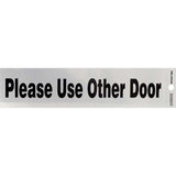 HILLMAN English Silver Do Not Enter Decal 2 in. H X 8 in. W, Pack of 6