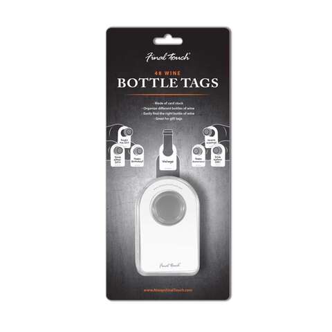 Final Touch White Card Stock Wine Tags