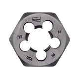 Irwin Hanson High Carbon Steel SAE Hexagon Die 7/8 in. 1 pc