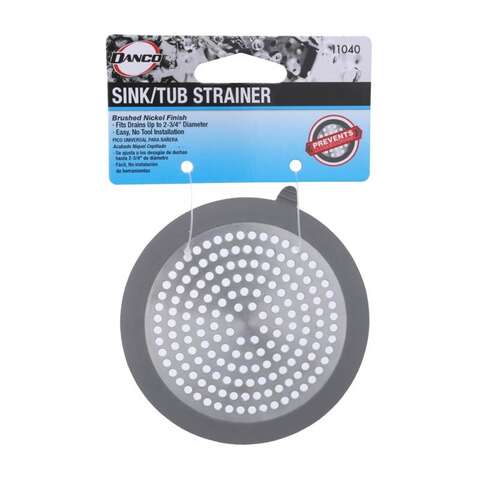 Danco 2.75 in. Brushed Nickel Stainless Steel Bathroom Sink Drain Protector