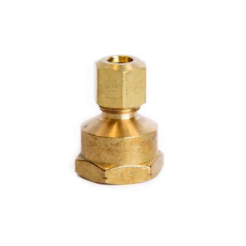 ATC 1/4 in. Compression X 3/8 in. D FPT Brass Coupling, Pack of 5