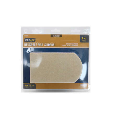 Projex Beige 1 in. Adhesive Felt Chair Glide 4 pk